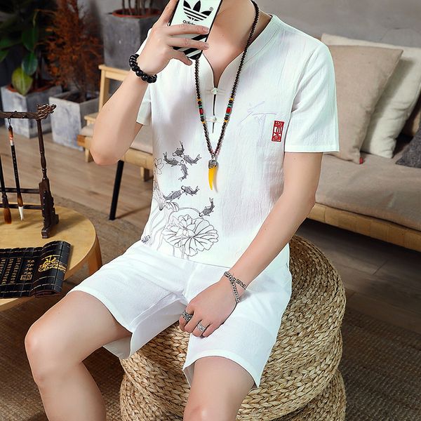 sets summer cotton linen short-sleeved men tshirt shorts suit sets male chinese style men two-piece set asia size, Gray
sets summer cotton linen short-sleeved men tshirt shorts suit sets male chinese style men two-piece set asia size, Gray