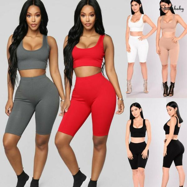 new style women set and pants summer casual solid wear sleeveless skinny high waist short set gift fashion 2019, White
new style women set and pants summer casual solid wear sleeveless skinny high waist short set gift fashion 2019, White