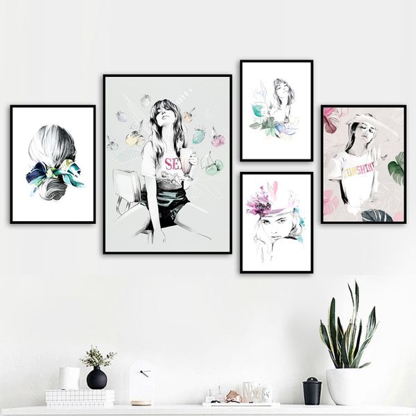 paris fashion girl watercolor quote nordic posters and prints wall art print canvas painting woman wall pictures for living room
paris fashion girl watercolor quote nordic posters and prints wall art print canvas painting woman wall pictures for living room