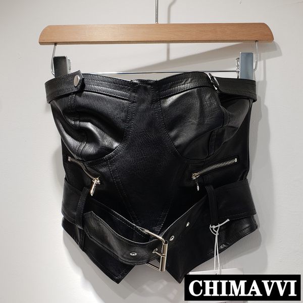 2020 spring and summer ins super fire pu leather wrap chest handsome black waistcoat women's bralette tube, White
2020 spring and summer ins super fire pu leather wrap chest handsome black waistcoat women's bralette tube, White