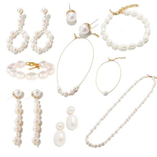 europe and the united states designers natural pearl necklace long necklace set commuter, Silver
europe and the united states designers natural pearl necklace long necklace set commuter, Silver