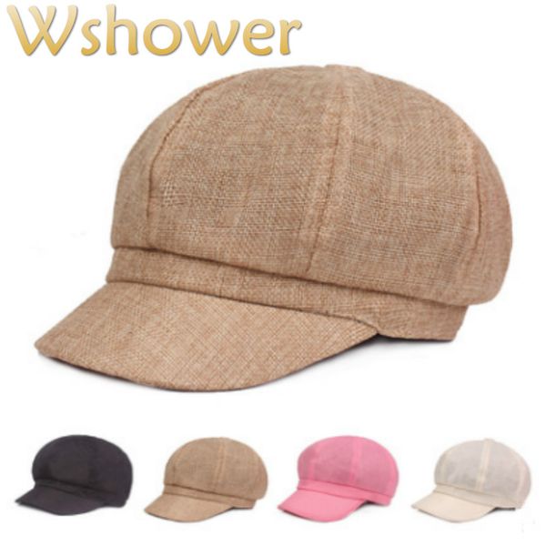 berets fashion linen painter hat for women solid breathable summer sboy female vintage beret retro curved snapback bone, Blue;gray
berets fashion linen painter hat for women solid breathable summer sboy female vintage beret retro curved snapback bone, Blue;gray