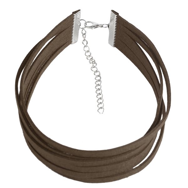 simple design women multi-layers necklace choker pu leather velvet party club necklace jewelry for lady female, Silver
simple design women multi-layers necklace choker pu leather velvet party club necklace jewelry for lady female, Silver