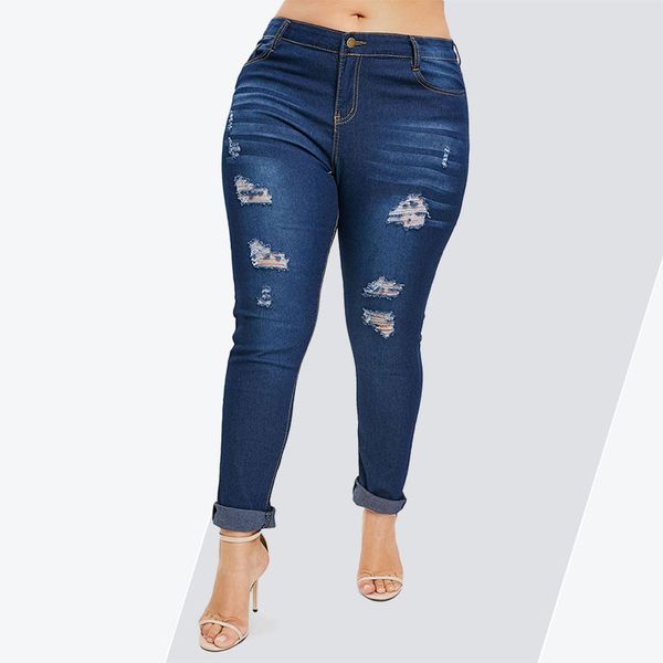 rosegal plus size high waist pockets ripped jeans women pants new fashion skinny pencil pants denim trousers 2019 ladies clothes, Blue
rosegal plus size high waist pockets ripped jeans women pants new fashion skinny pencil pants denim trousers 2019 ladies clothes, Blue