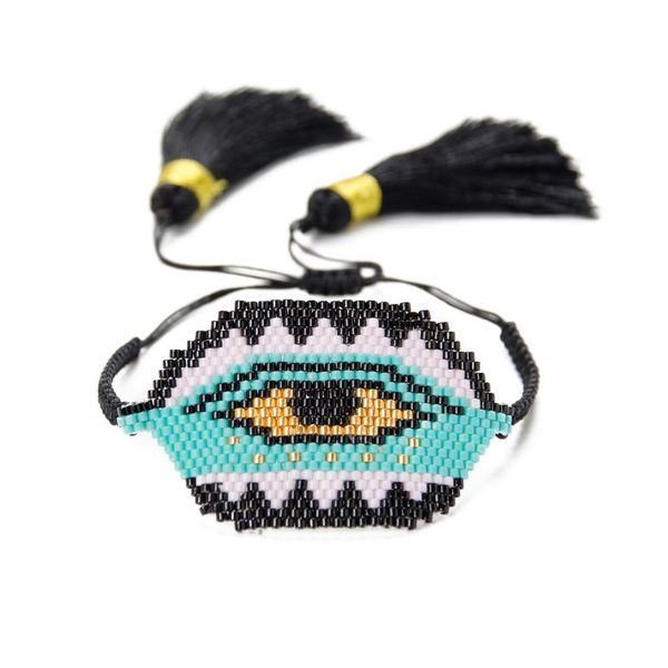 shinusboho 2020miyuki tassel bracelet devil's eye europe and the united states selling popular fashion eyes turkish rice beads, Golden;silver
shinusboho 2020miyuki tassel bracelet devil's eye europe and the united states selling popular fashion eyes turkish rice beads, Golden;silver
