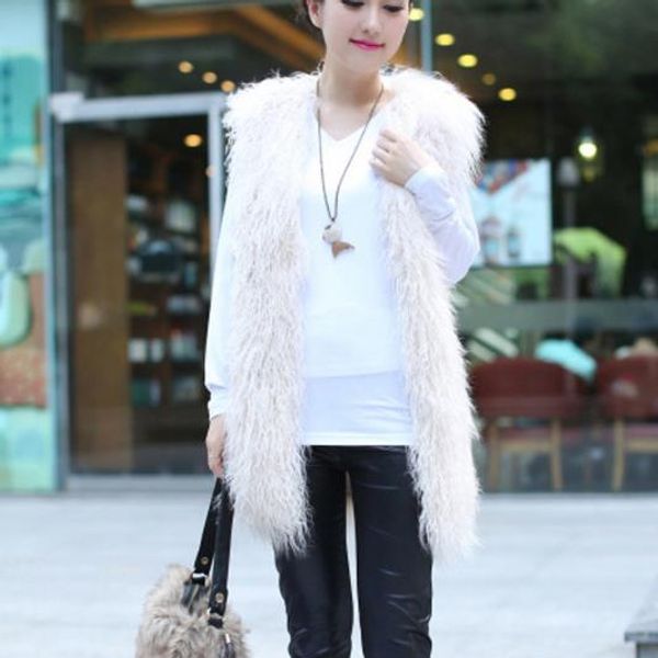 vetement 2019 winter women's faux fur coat artificial fur vest furry vests femme jackets plus size furry fake gilet q999, Black
vetement 2019 winter women's faux fur coat artificial fur vest furry vests femme jackets plus size furry fake gilet q999, Black