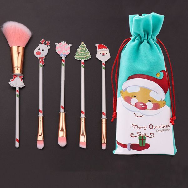 new 6pcs christmas makeup brushes set maquiagem foundation powder cosmetic blush eyeshadow lip elk santa claus makeup brush gift
new 6pcs christmas makeup brushes set maquiagem foundation powder cosmetic blush eyeshadow lip elk santa claus makeup brush gift