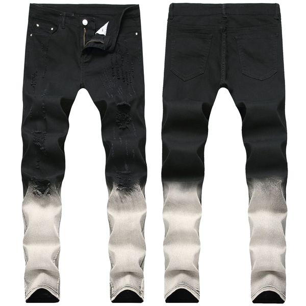 new fashion design stitching two-color trousers men's streetwear men casual men's clothing jogger zipper casual trousers, Blue 
new fashion design stitching two-color trousers men's streetwear men casual men's clothing jogger zipper casual trousers, Blue