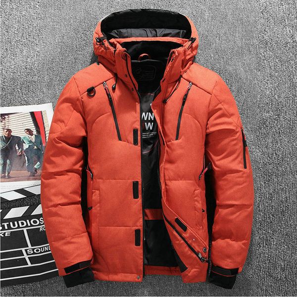 thick warm men winter jacket solid hooded mens down parka casual down male overcoat with many pockets, Tan;black
thick warm men winter jacket solid hooded mens down parka casual down male overcoat with many pockets, Tan;black