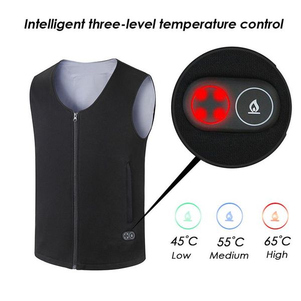 controllable usb charging intelligent heating jacket warm body heat electric battery powered heated vest heat insulate waistcoat, Gray;blue
controllable usb charging intelligent heating jacket warm body heat electric battery powered heated vest heat insulate waistcoat, Gray;blue