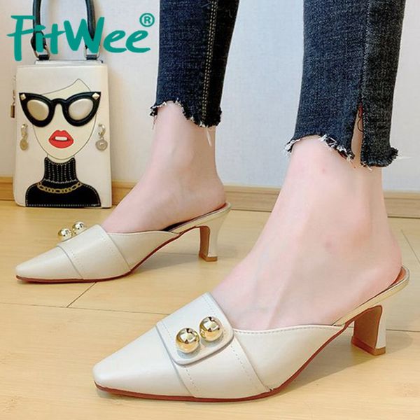 sandals fitwee mid heel women pointed toe summer ladies shoes string beads casual thick slip on slippers size 35-39, Black
sandals fitwee mid heel women pointed toe summer ladies shoes string beads casual thick slip on slippers size 35-39, Black