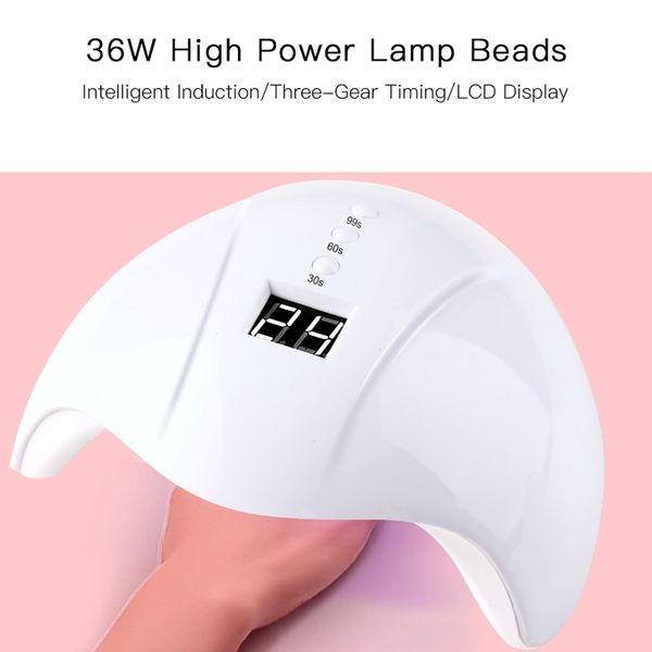 30/60/99s 36w 12 led nail dryer uv led nail lamp automatic sensing drying smart timer for gel plisher usb cable nails tools
30/60/99s 36w 12 led nail dryer uv led nail lamp automatic sensing drying smart timer for gel plisher usb cable nails tools