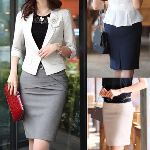 women elegant short suit skirts office lady work formal fashion spring summer slim female bodycon pencil skirt black blue gray
women elegant short suit skirts office lady work formal fashion spring summer slim female bodycon pencil skirt black blue gray