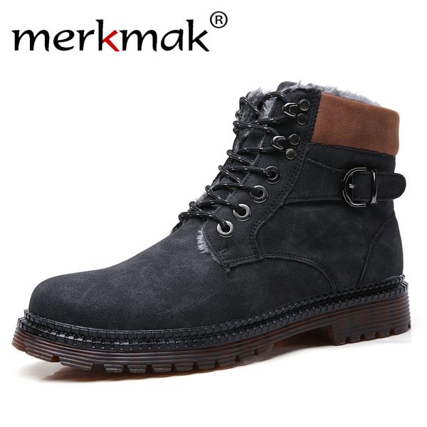 merkmak 2019 winter new men's plus velvet boots england casual soft high to help men's shoes warm cotton retro trend boots, Black
merkmak 2019 winter new men's plus velvet boots england casual soft high to help men's shoes warm cotton retro trend boots, Black