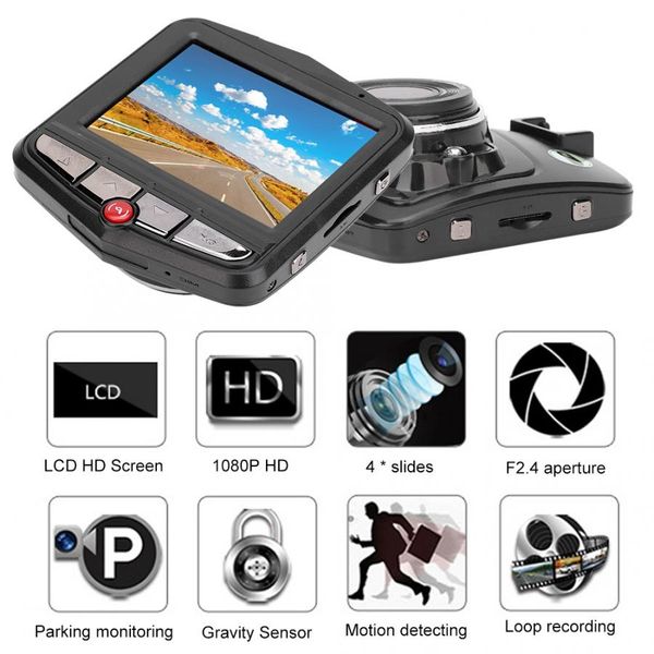 2.4 inch screen 1080p hd dual lens car camera recorder night vision video parking monitoring 1920*1080 p black plastics + metals car dvr
2.4 inch screen 1080p hd dual lens car camera recorder night vision video parking monitoring 1920*1080 p black plastics + metals car dvr