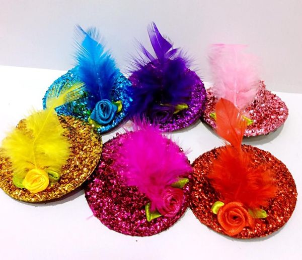 24pcs/lot new party small fur hat flower yarn hairpins little girls hair accessories party hair clip for girl flower hairband, Slivery;white
24pcs/lot new party small fur hat flower yarn hairpins little girls hair accessories party hair clip for girl flower hairband, Slivery;white