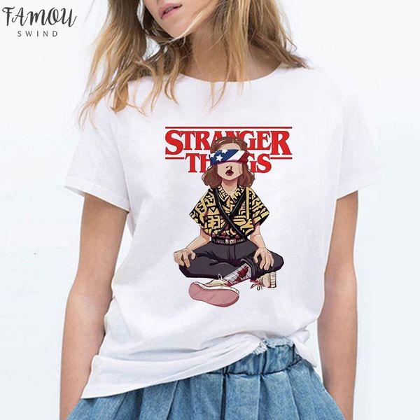 stranger things 3 t shirt eleven 2020 women tshirt hip hop 90s gothic female clothing femme streetwear kawaii upside down, White
stranger things 3 t shirt eleven 2020 women tshirt hip hop 90s gothic female clothing femme streetwear kawaii upside down, White