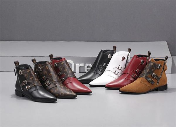 2019 pointed toe thick short boots side zipper short tube british style women's boots short boots popular women's shoes, Black
2019 pointed toe thick short boots side zipper short tube british style women's boots short boots popular women's shoes, Black