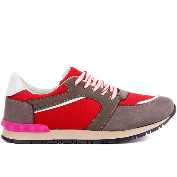 moxee-gray, red women 's casual shoes, Black