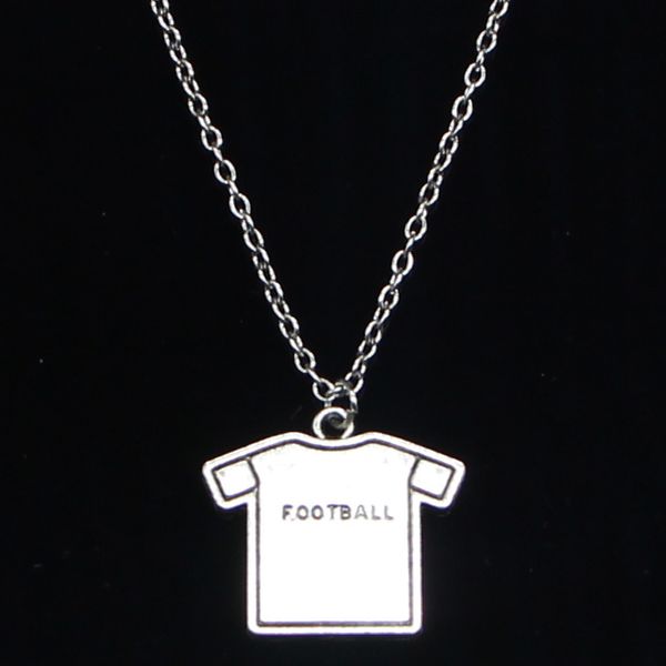 20pcs new fashion necklace 26x23mm football cloth silver pendants short long women men colar gift jewelry choker
20pcs new fashion necklace 26x23mm football cloth silver pendants short long women men colar gift jewelry choker