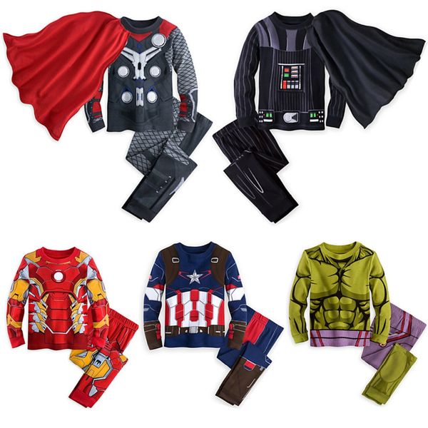 3-8Y Boys Superhero Costume Pyjamas Kids Darth Vader Hulk Iron Man Pajamas Child Sleepwear Clothing Set Long Sleeve Pijamas
3-8Y Boys Superhero Costume Pyjamas Kids Darth Vader Hulk Iron Man Pajamas Child Sleepwear Clothing Set Long Sleeve Pijamas