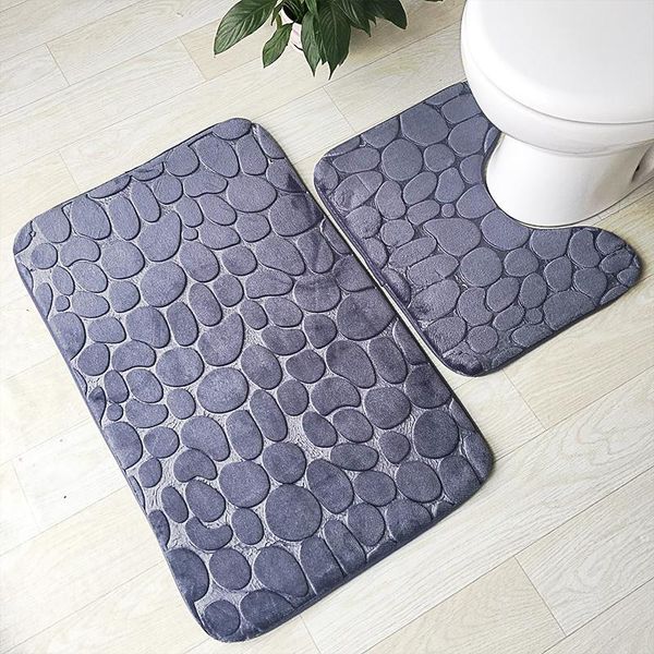 zeegle 3d stone memory foam 2pcs bath mats set anti-slip floor mats bathroom toilet rugs absorbent bathroom matrresses 2 pieces y200407
zeegle 3d stone memory foam 2pcs bath mats set anti-slip floor mats bathroom toilet rugs absorbent bathroom matrresses 2 pieces y200407
