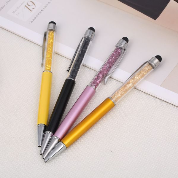Office Supplies Luxury Pens Crystal Ballpoint Pens Creative Pilot Stylus Touch Pen For Writing Stationery Office School Supplies Gift