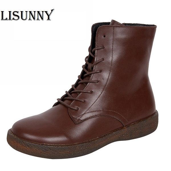 2020 autumn/winter women's snow boots genuine leather shoes woman ankle boots female retro flat with fur shoes ladies zip shoe, Black
2020 autumn/winter women's snow boots genuine leather shoes woman ankle boots female retro flat with fur shoes ladies zip shoe, Black