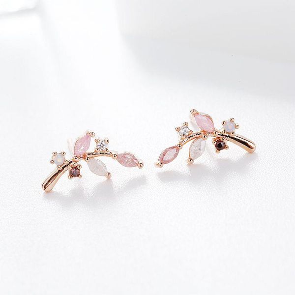exquisite korean style branch stud earrings rose gold color cubic zirconia earrings for women girls gift jewelry, Golden;silver
exquisite korean style branch stud earrings rose gold color cubic zirconia earrings for women girls gift jewelry, Golden;silver