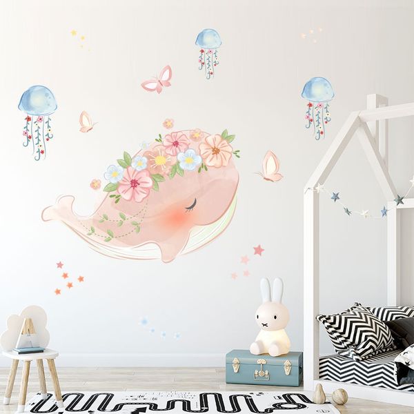 cute pink whale wreath jellyfish wall sticker kids rooms bedroom living room decorations mural for home decor stickers wallpaper
cute pink whale wreath jellyfish wall sticker kids rooms bedroom living room decorations mural for home decor stickers wallpaper