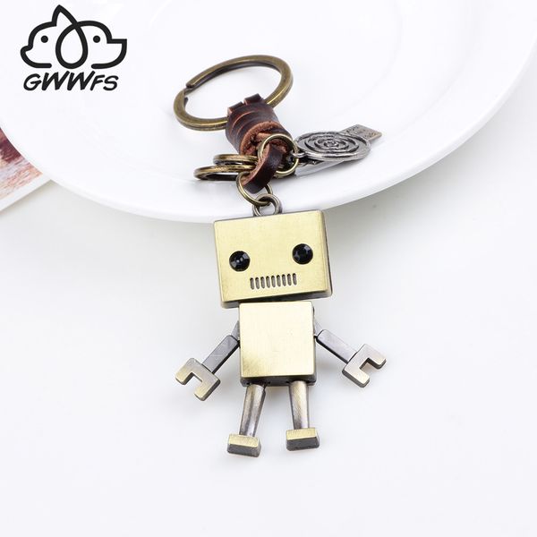 gwwfs antique bronze plated keychain robot men jewelry couple dating/anniversary/party/gift fashion metal car key ring, Silver
gwwfs antique bronze plated keychain robot men jewelry couple dating/anniversary/party/gift fashion metal car key ring, Silver