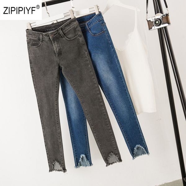 women's jeans clothing pencil washed denim trousers slim thin ripped hem pants simple style, Blue
women's jeans clothing pencil washed denim trousers slim thin ripped hem pants simple style, Blue