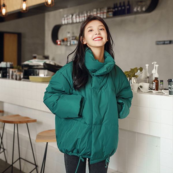 loose coat female short cotton padded clothes solid vingtage overcoat korean winter jacket women 2019 down cotton parka b666, Black
loose coat female short cotton padded clothes solid vingtage overcoat korean winter jacket women 2019 down cotton parka b666, Black