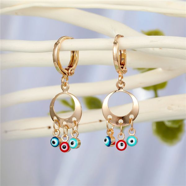 1pair new vintage hollow round evil eye hoop earrings for women personality turkish eyes tassel pendant stud earrings jewelry, Golden;silver
1pair new vintage hollow round evil eye hoop earrings for women personality turkish eyes tassel pendant stud earrings jewelry, Golden;silver