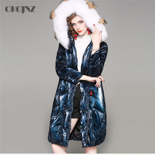 white duck down jacket female 2018 new fox fur collar comfortable warm fashion europe slim winter women down coat yy046, Black
white duck down jacket female 2018 new fox fur collar comfortable warm fashion europe slim winter women down coat yy046, Black