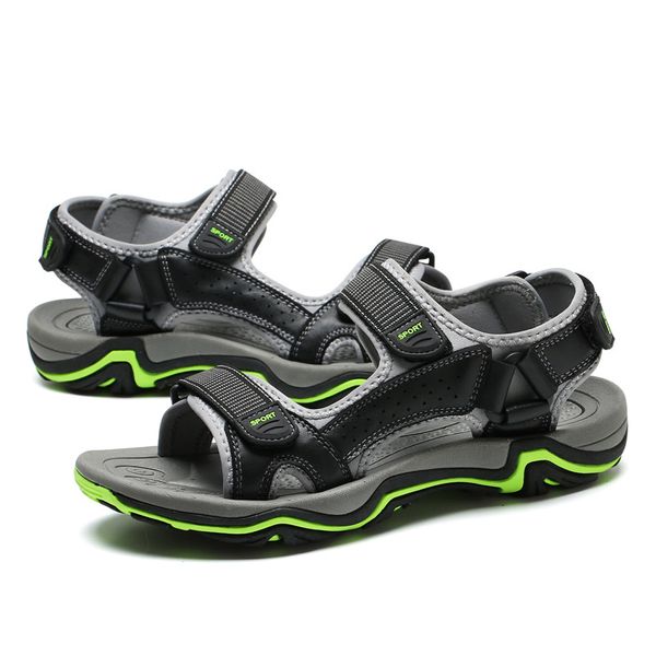 fashion leisure men's sandals basic front rear strap low summer shoes genuine leather mixed colors men beach shoes, Black
fashion leisure men's sandals basic front rear strap low summer shoes genuine leather mixed colors men beach shoes, Black