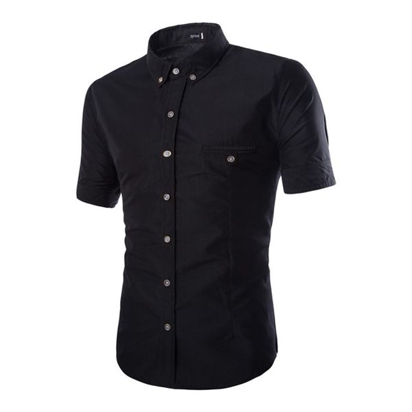 men's casual shirts solid formal dress shirt for men business work turn-down collar short sleeve male blouse 2021 clothing, White;black
men's casual shirts solid formal dress shirt for men business work turn-down collar short sleeve male blouse 2021 clothing, White;black