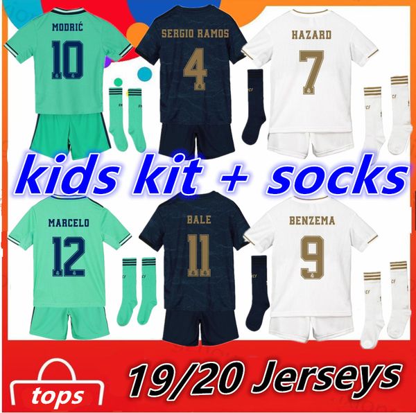 real madrid kids kit + socks jerseys 2019 2020 hazard benzema modric ramos men soccer jersey 19 20 maillot real madrid camiseta de football, Black;yellow
real madrid kids kit + socks jerseys 2019 2020 hazard benzema modric ramos men soccer jersey 19 20 maillot real madrid camiseta de football, Black;yellow