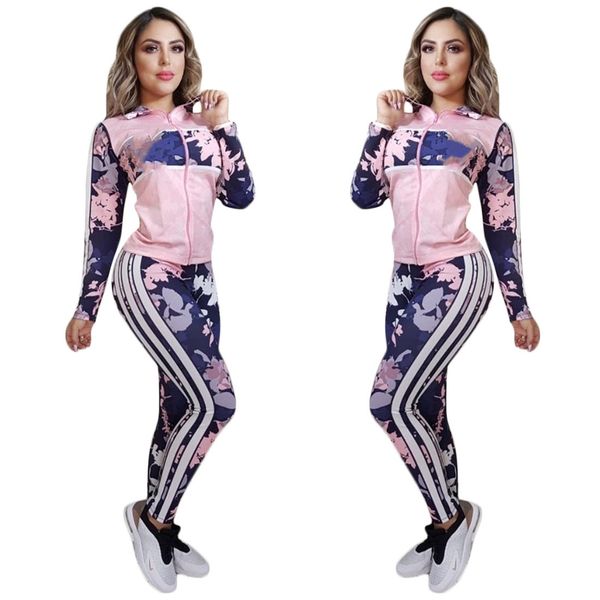 j2143 european and american cross-border women's clothing women's printed leisure sports two-piece suit new style spot, Gray
j2143 european and american cross-border women's clothing women's printed leisure sports two-piece suit new style spot, Gray