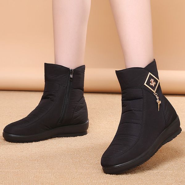 lady snow boots winter warm female flat short boots fashion round toe anti-slip casual shoes with fur 5 colors, Black
lady snow boots winter warm female flat short boots fashion round toe anti-slip casual shoes with fur 5 colors, Black
