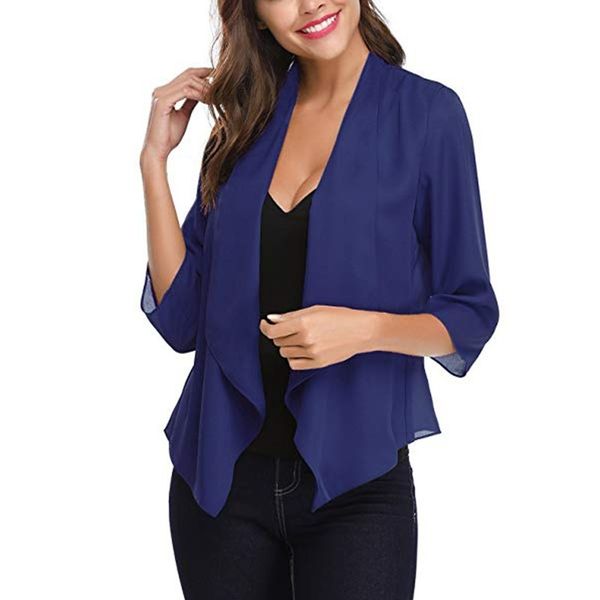 zogaa 2019 brand women solid blazers chiffon thin short cardigan office lady light-weight breathable jackets plus size s-5xl, Black;brown
zogaa 2019 brand women solid blazers chiffon thin short cardigan office lady light-weight breathable jackets plus size s-5xl, Black;brown