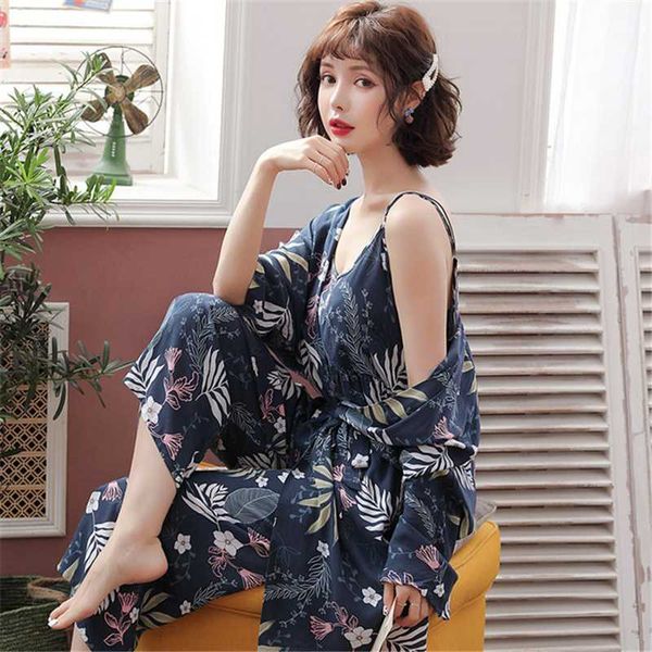 3pc pajamas new cotton home clothes fashion casual ladies sling nightwear trousers nightgown printing nightgowns pijamas, Black;red
3pc pajamas new cotton home clothes fashion casual ladies sling nightwear trousers nightgown printing nightgowns pijamas, Black;red