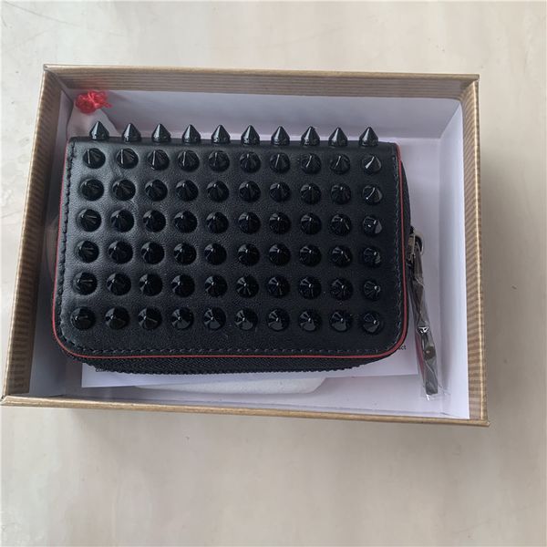 fashion cowhide men and women wallets high-quality classic daily zipper short rivet zipper red shoes wallet trend joker leisure zip wallet, Red;black
fashion cowhide men and women wallets high-quality classic daily zipper short rivet zipper red shoes wallet trend joker leisure zip wallet, Red;black