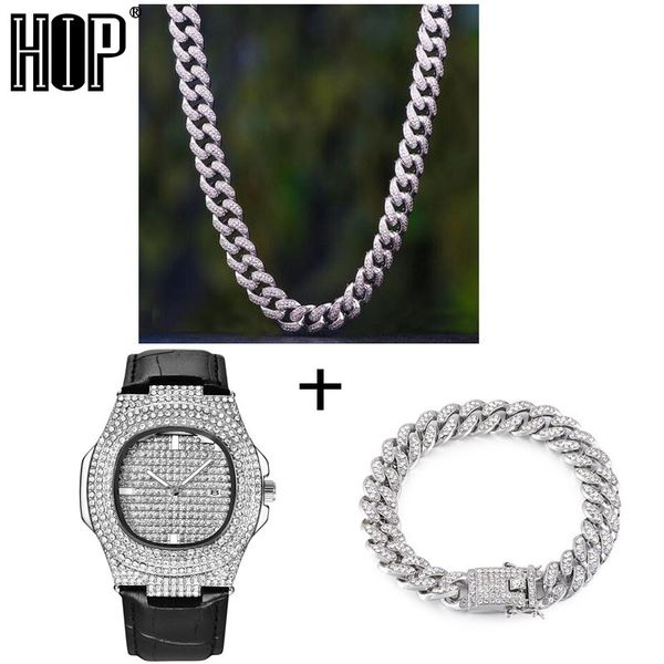hip hop necklace +watch+bracelet bling iced out miami zircon cuban full pave rhinestone men bracelet necklace for men jewelry, Silver
hip hop necklace +watch+bracelet bling iced out miami zircon cuban full pave rhinestone men bracelet necklace for men jewelry, Silver