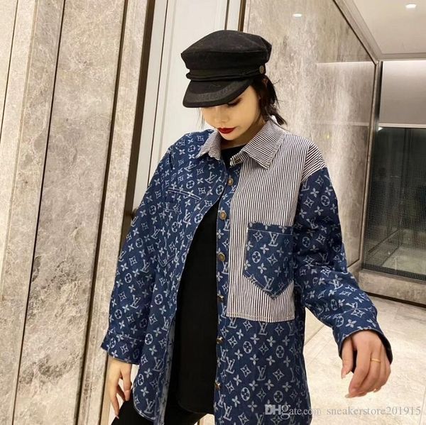 designer's new spring luxury fashion casual coat, versatile loose style, women's denim coat, long sleeve blouse, Black;brown
designer's new spring luxury fashion casual coat, versatile loose style, women's denim coat, long sleeve blouse, Black;brown
