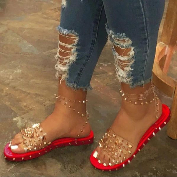 women summer ankle strap line-style buckle open toe flat with rivet sandals shoe large size flat bottom women sandals c13, Black
women summer ankle strap line-style buckle open toe flat with rivet sandals shoe large size flat bottom women sandals c13, Black