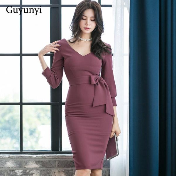 plain color office lady dress 2020 autumn v-neck high waist slim three-quarter sleeves simple elegant party dress women, Black;gray
plain color office lady dress 2020 autumn v-neck high waist slim three-quarter sleeves simple elegant party dress women, Black;gray