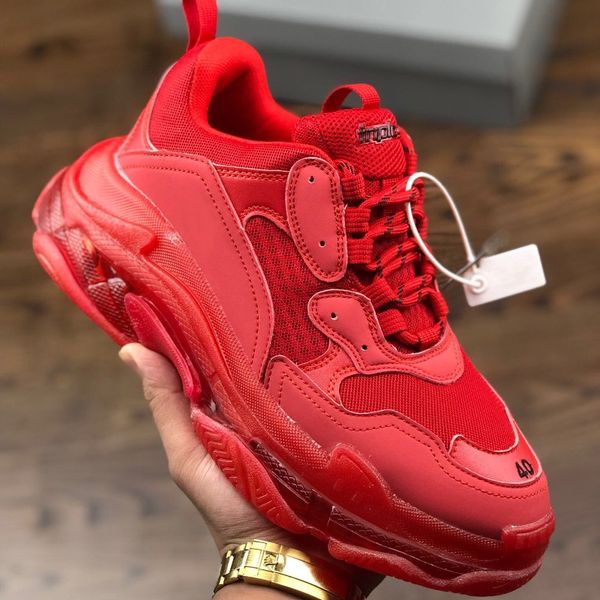 luxury triple s designer low old dad combination soles new color mens womens fashion casual shoes high with box, White;red
luxury triple s designer low old dad combination soles new color mens womens fashion casual shoes high with box, White;red