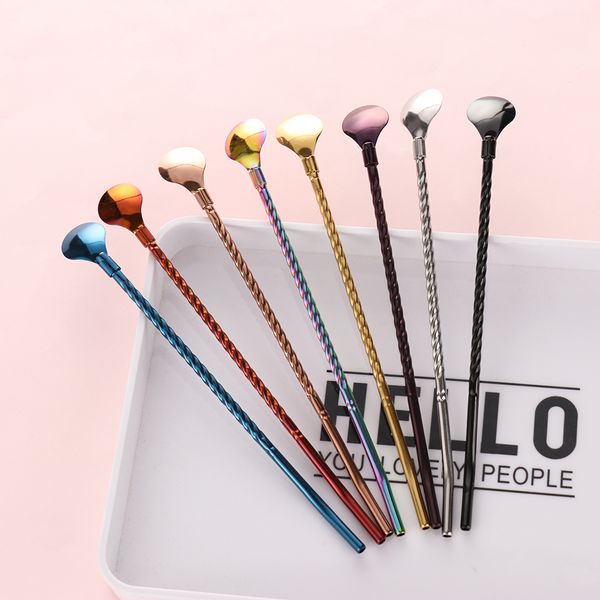 1pcs long twisted straw spoon portable gold scoop reusable colored stainless steel straws cocktail coffee stirring spoon hot
1pcs long twisted straw spoon portable gold scoop reusable colored stainless steel straws cocktail coffee stirring spoon hot