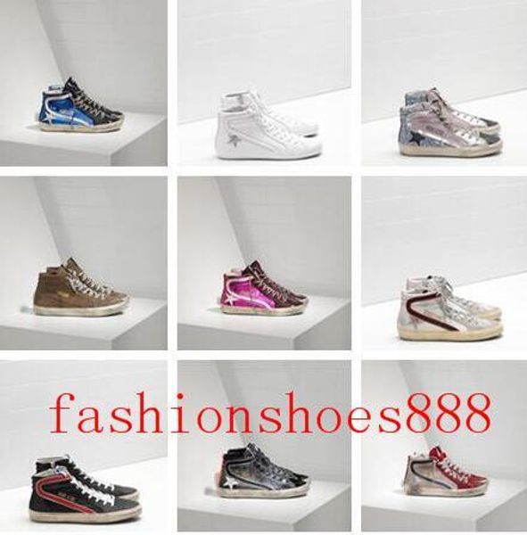 2020 italy brands golden old style designer fashion sneakers genuine leather mens womens casual shoes gooses trainer superstar slide, Blue;gray
2020 italy brands golden old style designer fashion sneakers genuine leather mens womens casual shoes gooses trainer superstar slide, Blue;gray